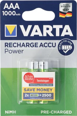 Produktbild von Varta 5703 Ready2Use Accu Micro 1000mAh 2er Pack