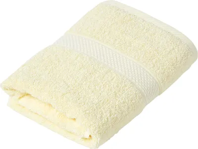 Produktbild von HOMESCAPES Handtuch aus 100% türkischer Baumwolle 500g/m² 50x90cm - gelb