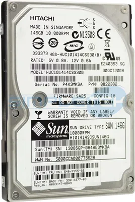 Produktbild von Festplatte, HDD, SAS, 146 GB, 2,5", SFF, Hitachi HUC101414CSS300, Festplatte, 10.000 U/min