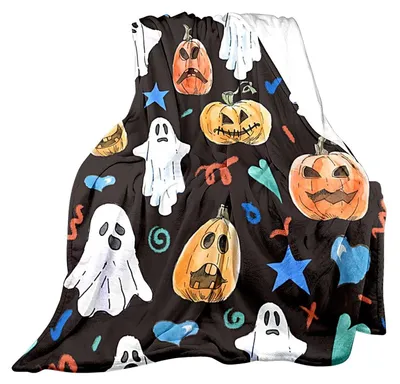 Immagine prodotto di Elzusha - Coperta in flanella a tema Halloween