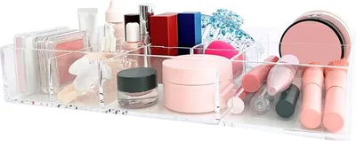 Produktbild von UNIQ Acryl Make-up Organizer und Schmuckablage mit 12 Fächern