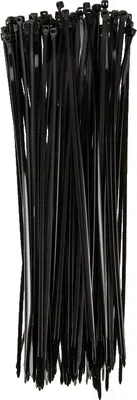 Produktbild von TOPEX kabelbündelband 3,6 x 300 mm schwarz 100 stück, uv-beständig, - / - 35 ° bis + 85 °, polyamid 6.6