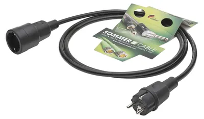 Produktbild von Stromversorgung, 3 x 2,50 mm² | Schuko / Schuko | 5,00m | schwarz