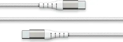 Produktbild von Force Power, USB-C auf USB-C 3A Verstärkter Kabel für Laden und Synchronisierung 2m, Weiß