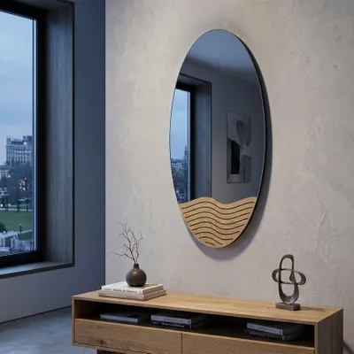 Immagine prodotto di Mauro Ferretti specchio da parete linea 50x1,5x80 cm naturale