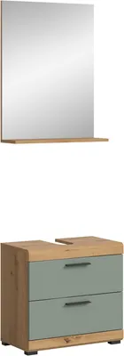Produktbild von Badezimmerkombination Scout Xonox - Sagegrün & Artisan Eiche - 60x191x34 cm