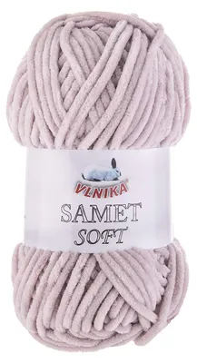 100g Strickgarn Samet Soft Chenille-Strickgarn Samtwolle Strickwolle altrosa hell