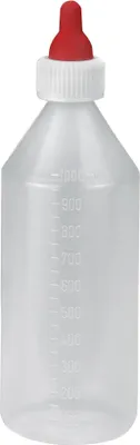 Obrázok produktu pre Kerbl fľaša na jahňatá 1 l, kompletne zmontovaná