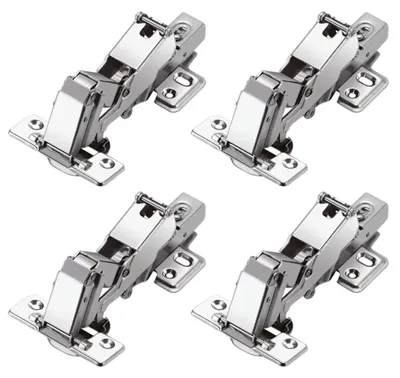 Produktbild von Solidchoice – Set mit 4 Edelstahl-Eckscharnieren mit automatischer Verriegelung