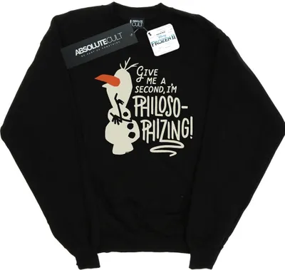 Produktbild von Disney - "Frozen 2 Philosophizing" Sweatshirt für Herren BI25086 (L) (Schwarz)