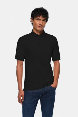 Zdjęcie produktu dla HAKRO Hakro Męska koszulka polo #800 rozmiar 4XL, czarna