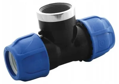 Produktbild von Poelsan PE T-Verbinder 50mm x 2" Innengewinde Verschraubung