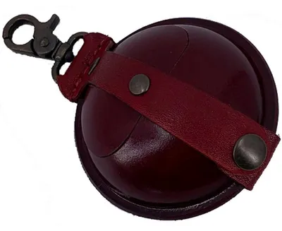 Produktbild von Schlüsselanhänger / Kleingeldbörse groß Sattelleder 9cm rot