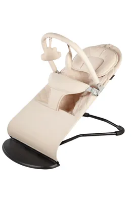 Image de Born Lucky Transat Bébé - Transat réglable & pliable avec arche de jeu - léger & confortable - Beige
