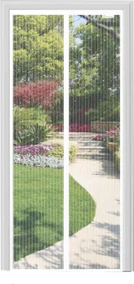 Obrázok produktu pre Profesionálna sieť proti hmyzu na balkón, 140 x 220 cm, biela, magnetická záclona, ochrana proti komárom a hmyzu