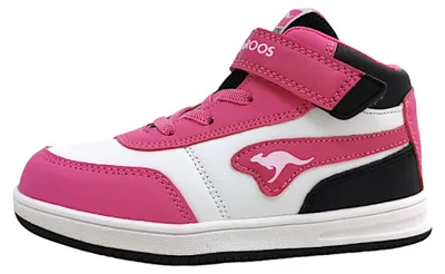 Image de KangaRoos K-CPI Tive Mid EV : Chaussures pour filles, bottines, couleur blanche, style décontracté