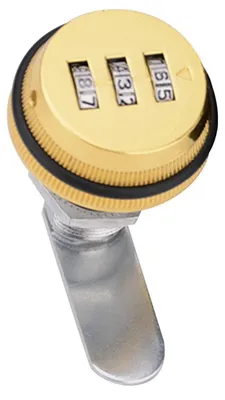 Obrázek produktu pro Kombinační zámek do skříně, 3-čílicí číselný zámek, 30 mm, zlatá zinková slitina