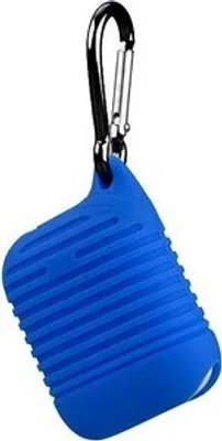 Produktbild von 360 Grad Schutz Airpods Case Silikon Hülle Schutztasche Ladekoffer Ladegerät kompatibel mit Kopfhörer Headset 2 / 1 Generation Blau