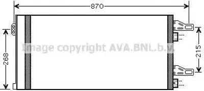 Produktbild von PRASCO CNA5246D Kondensator Klimaanlage Klimakondensator für FIAT Ducato Kastenwagen (250, 290) +Trockner