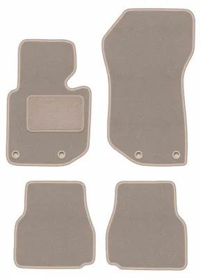 Image de Tapis de sol en moquette pour BMW 3 E36 1993-2001 (cabriolet) – jeu 4 pièces, beiges, sur mesure – Wielganizator LUX