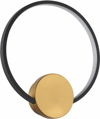 Obrázek produktu pro Nástěnné svítidlo moderní zlaté s černým okrajem 30 cm Condida LED 12W REA241101-32 Reality
