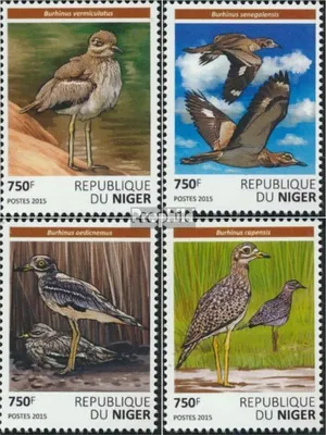 Produktbild von Briefmarken Niger 2015 Mi 3771-3774 (kompl. Ausg.) postfrisch Vögel