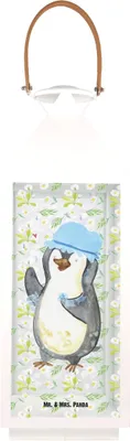 Imagen del producto de Linterna de madera con forma de pingüino, modelo XL. Ideal para regalar, para crear un ambiente musical en la ducha, como lámpara colgante, para iluminar, para escuchar música, como linterna de jardín, como farol, para el baño o la ducha