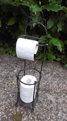 Produktbild von Toilettenrollenständer WC-Rollenhalter WC-Papierhalter braun 70cm