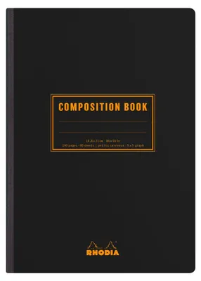 Produktbild von Rhodia Book A5 kariert schwarz