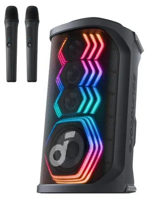Zdjęcie produktu dla Soundcore Rave 3S, 16,5 cm (6.5"), 16,5 cm, 200 W, Bezprzewodowy, Głośnik imprezowy, Czarny