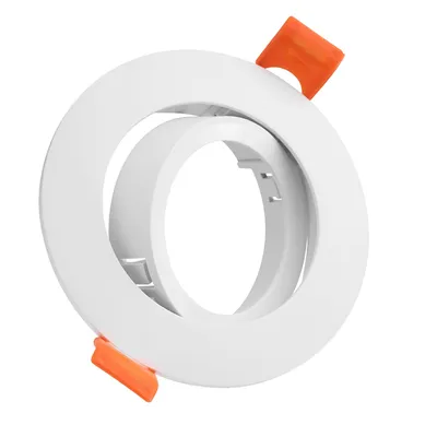 Produktbild von Maxkomfort 10er Set Einbaustrahler GU10 Weiß – Einbaurahmen schwenkbar 30° inkl. GU10 Fassung für LED – Einbauspots IP20 Ø85mm ohne Leuchtmittel 5203