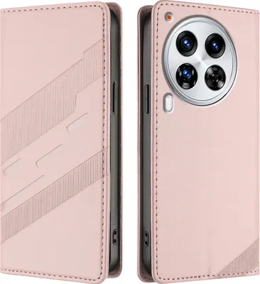 Produktbild von Hülle für Tecno Camon 30 Premier 5G, Kunstleder Brieftaschen Handyhülle mit Kartenfach und Standfunktion Pink
