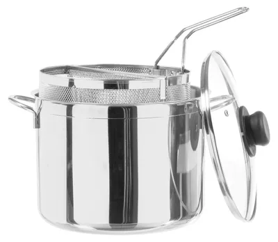 Produktbild von Inoxpran 541244 Inoxdual Eierkocher mit 2 Körben und Deckel, Edelstahl, 24 cm