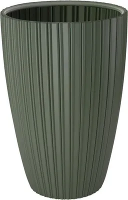 Image de Pot de fleurs Garden ID Fancy, 40 x 58 cm, Plastique Recyclé, Vert Tilleul, Pour Jardin Balcon Intérieur