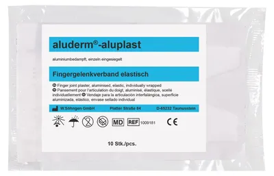 Obrázok produktu pre Náplasti na rany Obväz na kĺby prstov aluderm-aluplast elastický PU=10 kusov