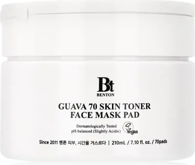 Produktbild von Benton Guava 70 Skin Toner Face Mask Pad 70 Sheets 210 ml