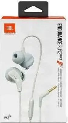 Produktbild von JBL Endurance Run 2 InEar Kopfhörer Weiß Kabel IPX5 Mikrofon Sport