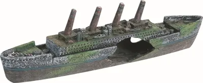 Produktbild von Flamingo Aquariendekoration Schiffswrack Titanic, 37,5 cm lang, 6 cm breit