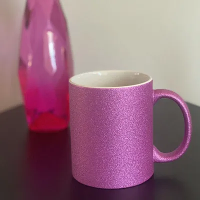 Produktbild von Plottermarie Sublimationsrohlinge Sublimations-Tassen für personalisierte Geschenkideen – Sublimationsrohlinge, Fotogeschenke, Personalisierung & DIY Glitter Keramik Purple 2er Set