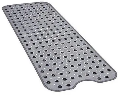 Produktbild von Antirutsch-Badewannenmatte mit extra großer Fläche - 101,6 x 40,6 cm, Lichtschwarz