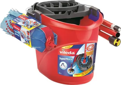 Obrázek produktu pro Vileda 4073, Mop & bucket set, Červená, Jedna nádržka, 1 kusů