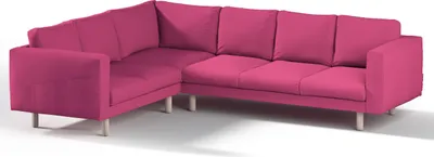 Productafbeelding van Dekoria hoes voor de Norsborg hoekbank met 5 zitplaatsen, amarantkleur. Hoes voor de Norsborg hoekbank met 5 zitplaatsen