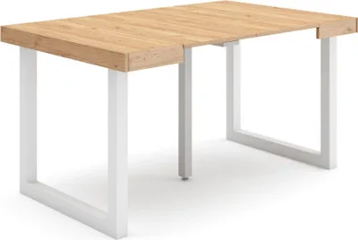 Produktbild von Ausziehbarertisch, 140x90x73cm, Für 6 Gäste, Massivholz Beine, Eiche
