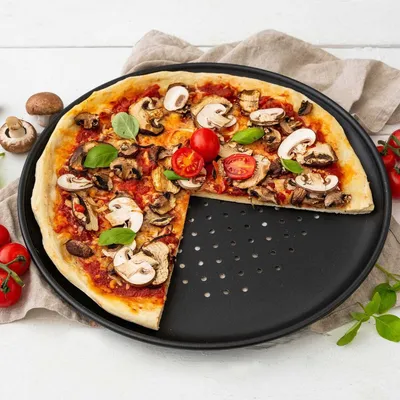 Zdjęcie produktu dla Zenker 7511, Patelnia do pizzy, Czarny, 32 cm, 1,5 cm