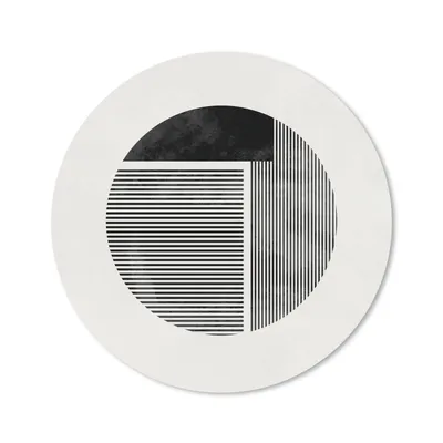 Produktbild von MuchoWow® Mauspad Mousepad Minimalismus - Kreis - Design 40x40 cm - Mousepads - Maus Mat - Pad - Mausunterlage - Schreibtisch Accessoires