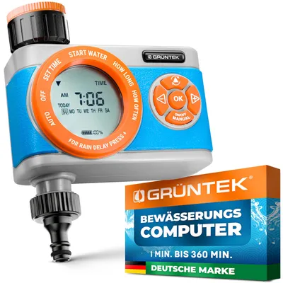 Produktbild von GRÜNTEK Bewässerungscomputer mit Digitalanzeige