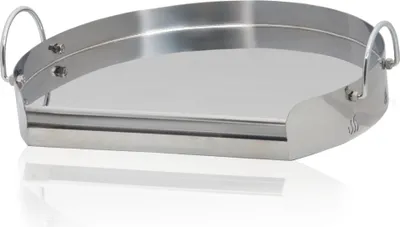 Produktbild von BBQ-Toro Edelstahl Grillplatte Ø 55 cm ideal für 57er Kugelgrill | Plancha für Holzkohle Grill