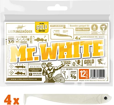 Produktbild von Lieblingsköder Gummifisch Zanderköder (12,5 cm, Mr. White)