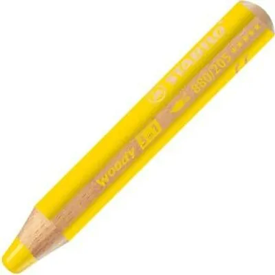 Produktbild von Happy Kidz Farbstift Stabilo Woody Einzelstift Farbe: gelb 21404156032-gelb
