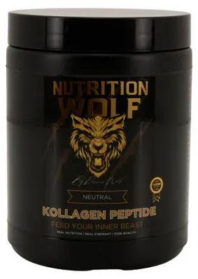 Produktbild von Nutrition Wolf Kollagen Peptide Pulver 400 g – Haut, Gelenke & Regeneration - Neutral